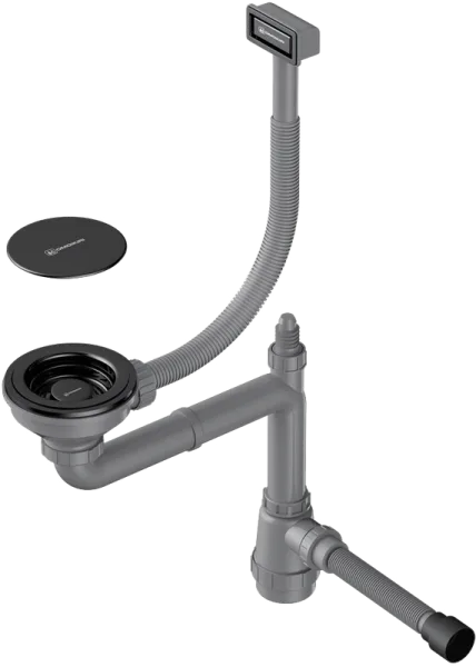 Сифон для мойки Omoikiri WK-1C-GB графит