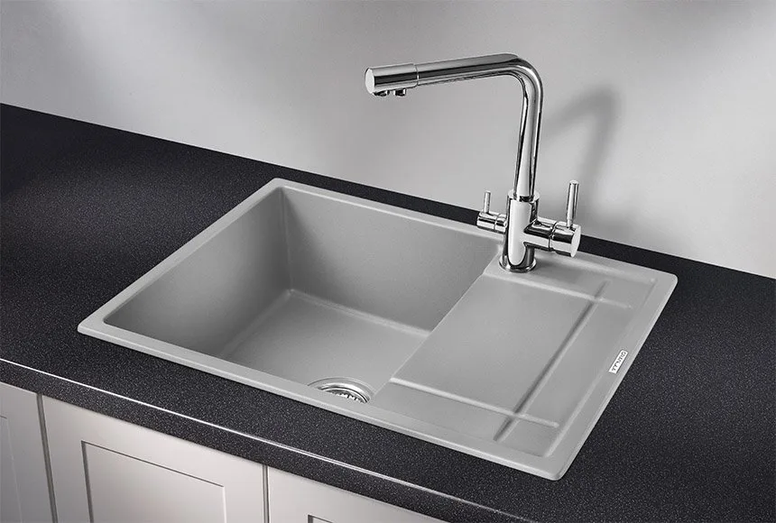 Мойка кухонная Granula 6501, алюминиум Sancos — официальный сайт