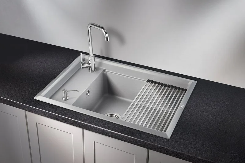 Мойка кухонная Granula Kitchen Space 7305, алюминиум Sancos — официальный сайт