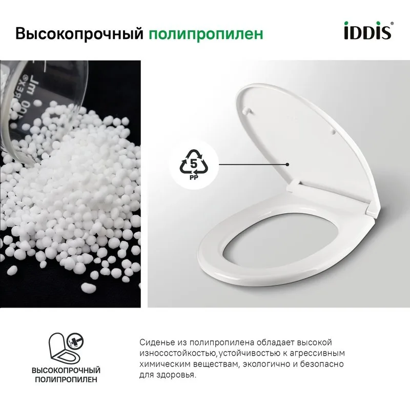 Крышка-сиденье IDDIS Optima Home 004PPS3i31 с микролифтом Sancos — официальный сайт