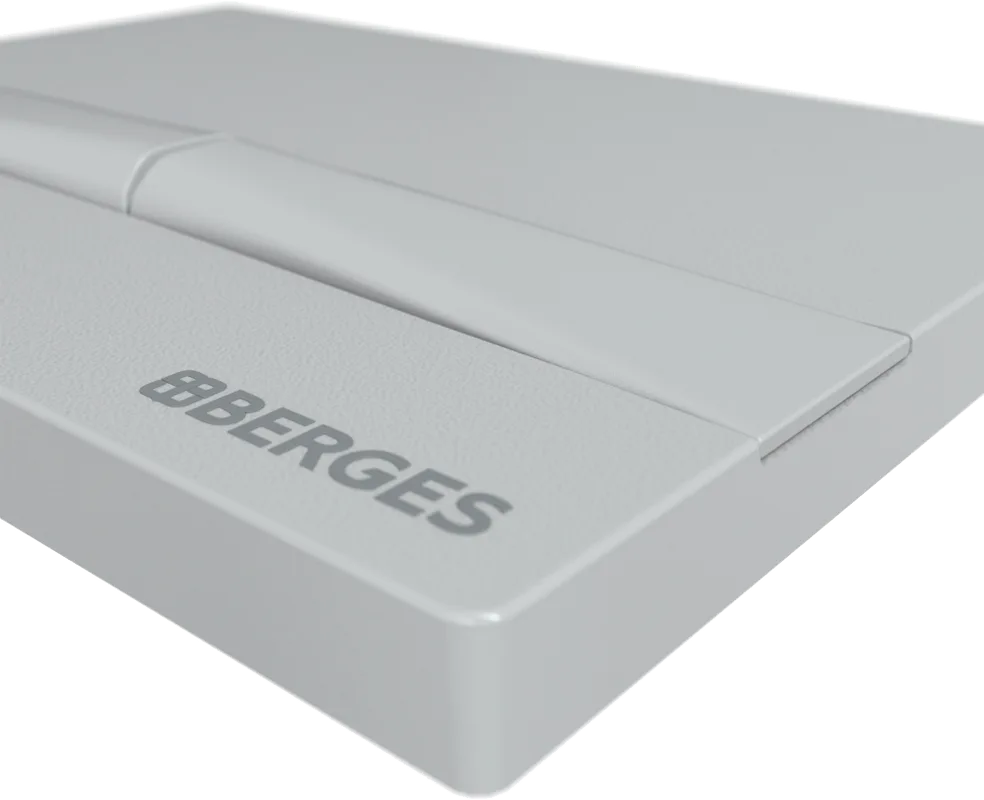 Кнопка смыва Berges Novum F4 soft touch белая Sancos — официальный сайт