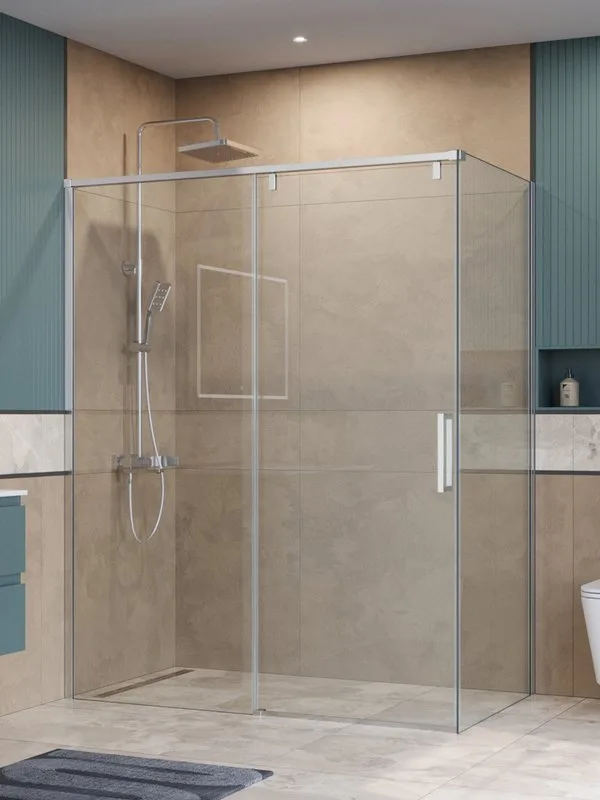 Душевой уголок BelBagno Soft Close-1 AH-1-150/100-C-Cr профиль хром Sancos — официальный сайт
