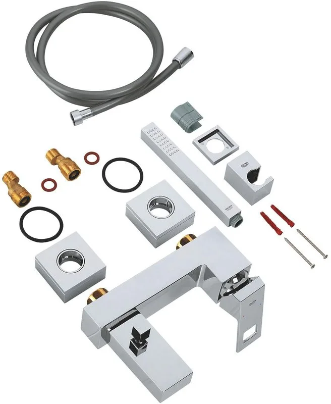 Смеситель для ванны с душем Grohe Eurocube 23141000 Sancos — официальный сайт