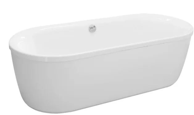 Акриловая ванна Cezares Metauro Central 180-80-40-W37 без опоры 180x80 см, отдельностоящая, белая Sancos — официальный сайт