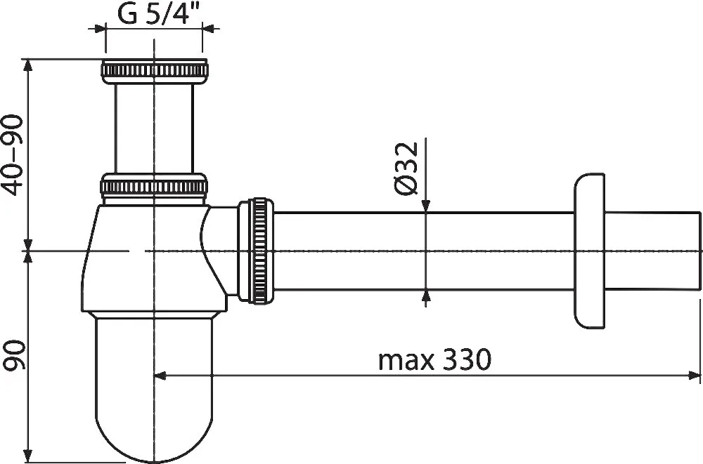 Сифон для раковины AlcaPlast A431 Sancos — официальный сайт