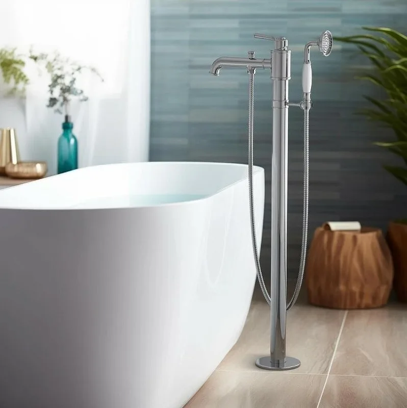 Напольный смеситель для ванны с душем AQUATEK Классик AQ1545CR, С ВНУТРЕННЕЙ ЧАСТЬЮ, хром Sancos — официальный сайт