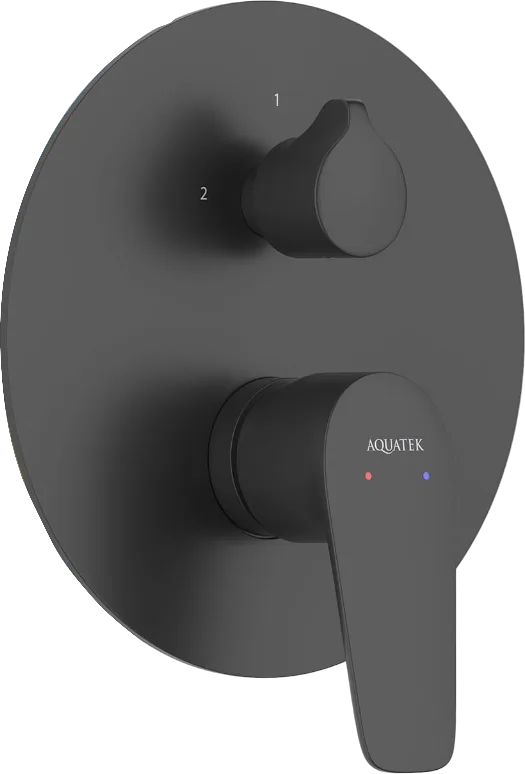 Встраиваемый смеситель AQUATEK Бетта AQ1146MB С ВНУТРЕННЕЙ ЧАСТЬЮ, матовый черный Sancos — официальный сайт