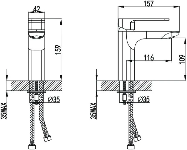 Смеситель для раковины IDDIS Slide SLISB00i01 Sancos — официальный сайт