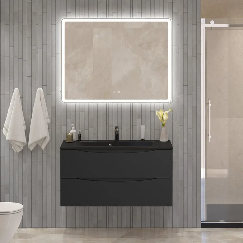 Тумба под раковину без столешницы BelBagno Marino 100 nero lucido Sancos — официальный сайт