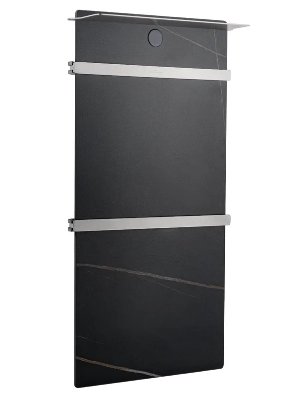 Полотенцесушитель электрический Wonzon & Woghand WW-A504-BR черный мрамор, брашированный никель Sancos — официальный сайт