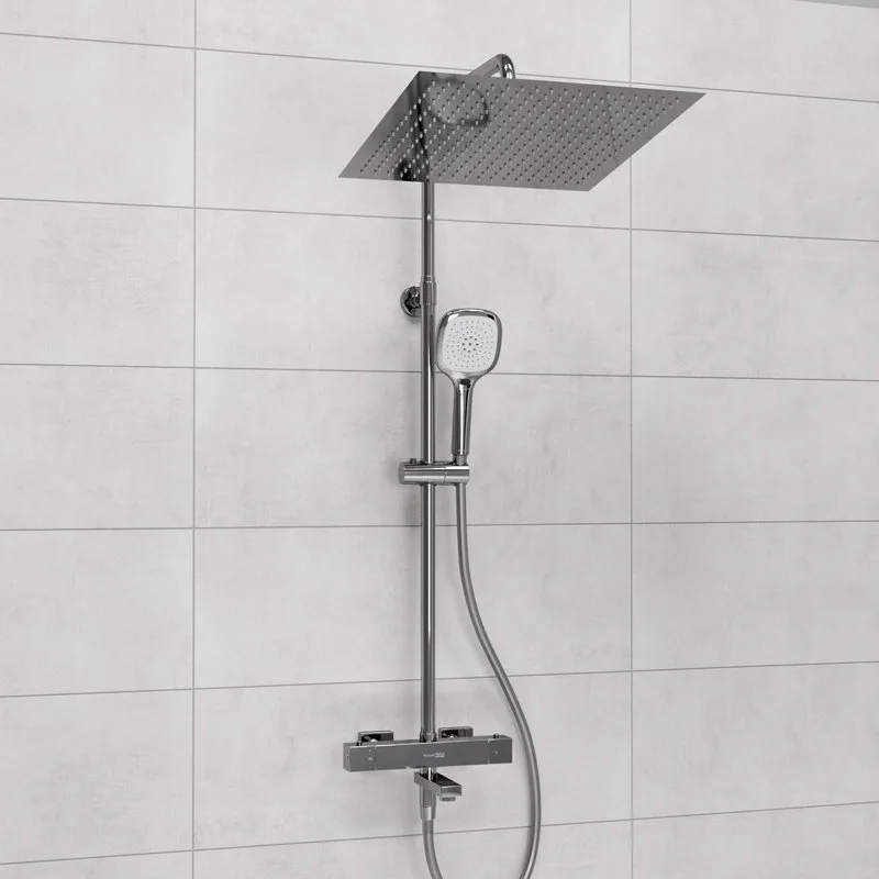 Душевая стойка Wasserkraft Aller A199.119.065.087.CH Thermo, с термостатом, хром Sancos — официальный сайт