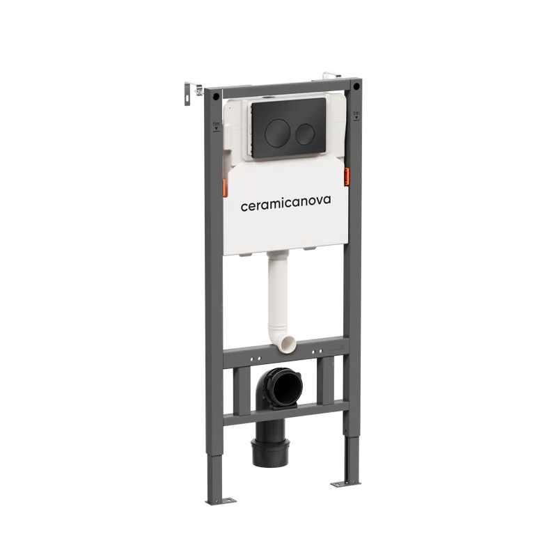 Система инсталляции для унитазов Ceramicanova Balance CN121001MB, кнопка Circle матовый черный Sancos — официальный сайт