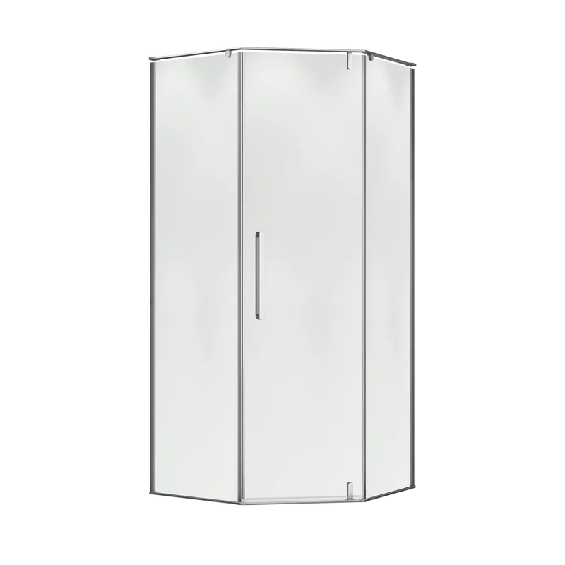 Душевой уголок Terminus Альба 04 4EW100х100C 100х100, хром Sancos — официальный сайт