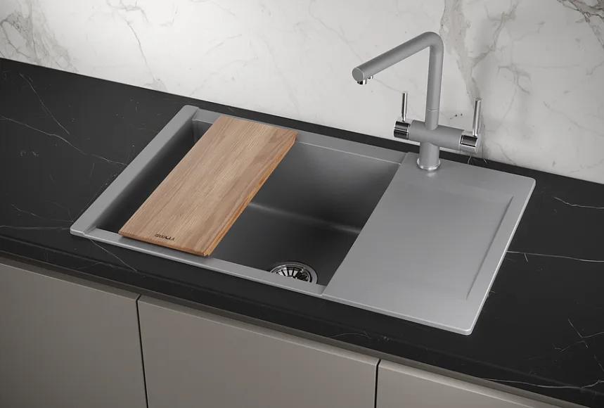 Мойка кухонная Granula Estetica 7807, алюминиум Sancos — официальный сайт