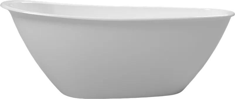Ванна из искусственного камня WHITECROSS Spinel B 155x75 см, отдельностоящая, белая, овальная, с дон Sancos — официальный сайт