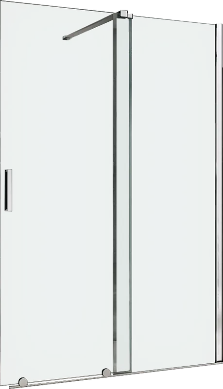 Душевая дверь в нишу Abber Komfort AG90120 120 см, профиль черный, стекло прозрачное Sancos — официальный сайт