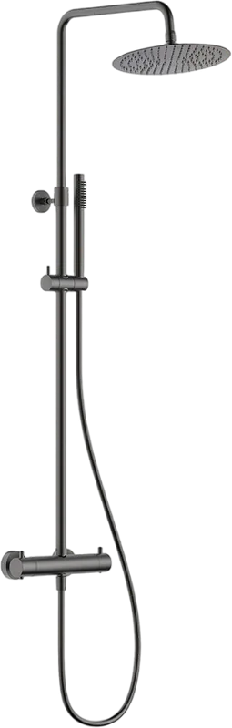 Душевая стойка AQUAme AQM8006GM, оружейная сталь Sancos — официальный сайт