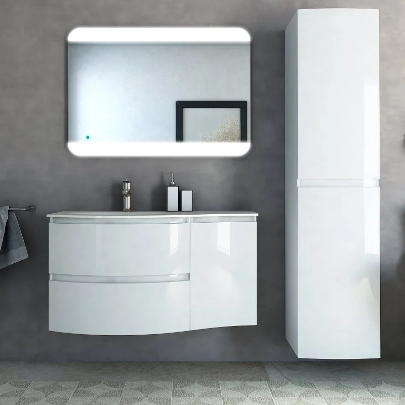 Мебельная раковина Cezares 50153 104х52 L bianco Sancos — официальный сайт