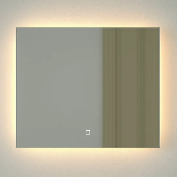 Зеркало Defesto Glow DF 2513SH 60х50 с LED-подсветкой, 3000 K, сенсорный выключатель