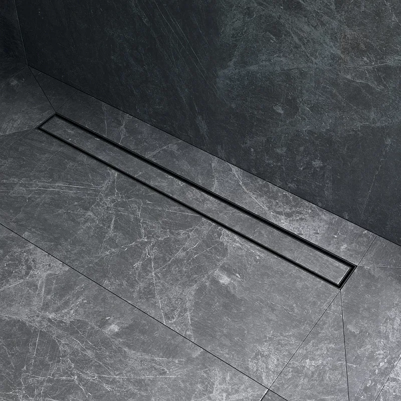 Душевой трап (лоток) AM.PM MasterFlow Tile 80 см, черный матовый Sancos — официальный сайт