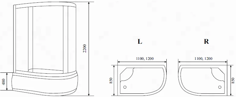 Душевая кабина Timo Comfort T-8820RC Clean Glass с высоким поддоном, с сиденьем Sancos — официальный сайт