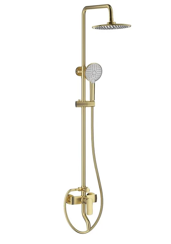 Душевая стойка Wonzon & Woghand Line WW-AE3354-BG, брашированное золото Sancos — официальный сайт