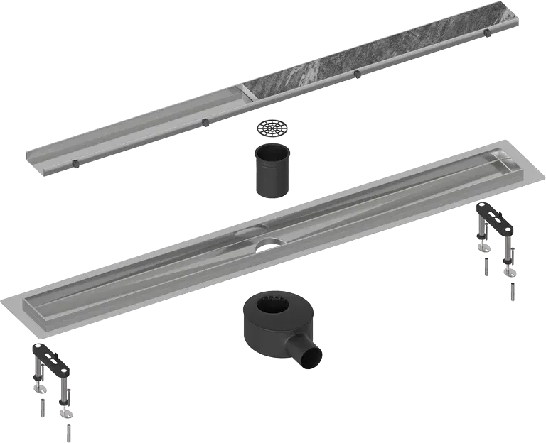 Душевой трап (лоток) Timo Drain Systems DS230207/00 700 двусторонняя панель plate под плитку, хром Sancos — официальный сайт