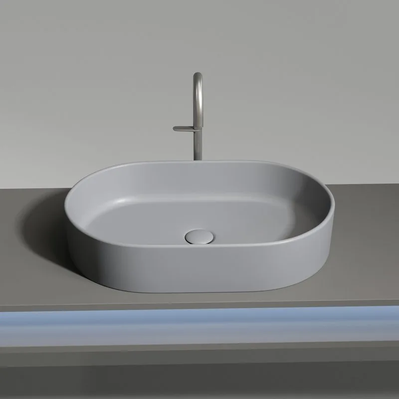 Накладная раковина Ceramicanova Element CN6048MH антрацит матовая Sancos — официальный сайт