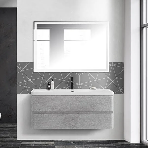 Тумба под раковину без столешницы BelBagno Albano 120 подвесная, cemento verona grigio Sancos — официальный сайт