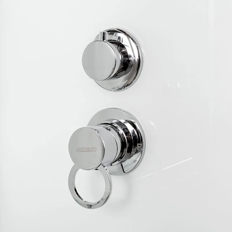 Душевая кабина DTO D129S 120х90, LED, профиль хром, стекло матовое Sancos — официальный сайт