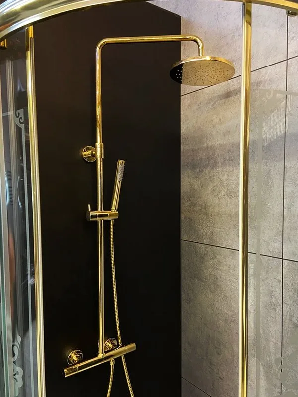 Душевая стойка AltroBagno Costanza 0302 Or, золото Sancos — официальный сайт