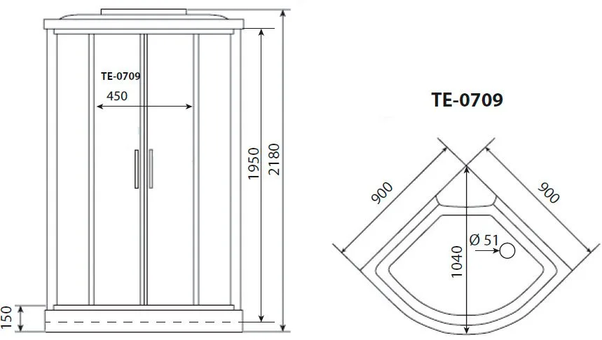 Душевая кабина Timo Eco TE-0709P Sancos — официальный сайт