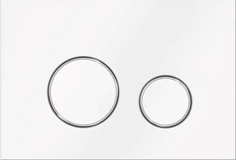 Кнопка смыва Veconi Round VFR005WCH белая Sancos — официальный сайт
