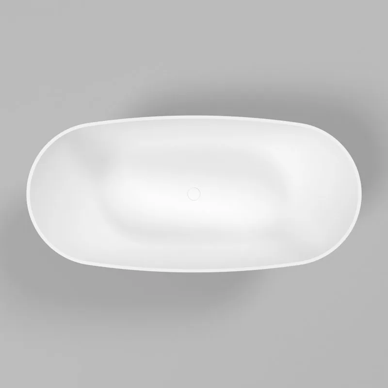 Ванна из искусственного камня WHITECROSS Onyx D 160x75 см, отдельностоящая, матовая белая, овальная, Sancos — официальный сайт