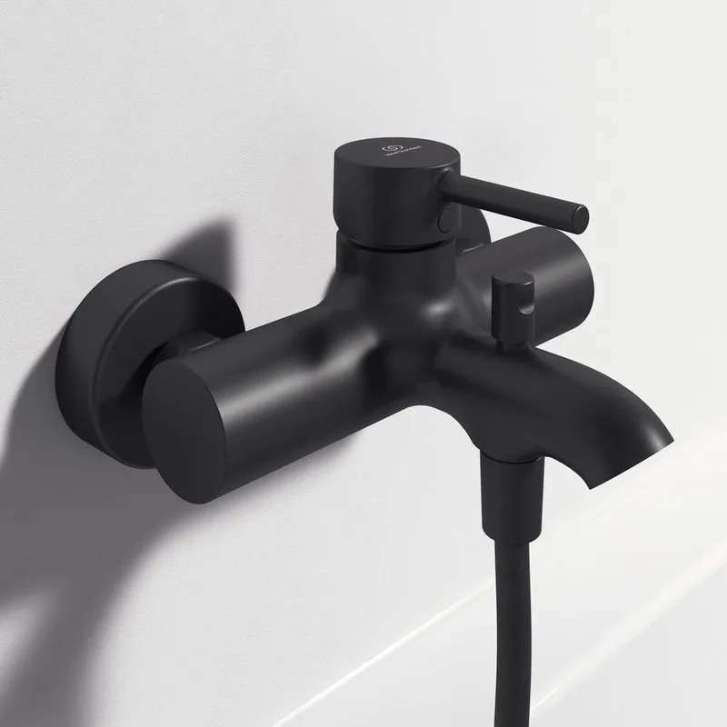 Смеситель для ванны с душем Ideal Standard Ceraline BC199XG, черный Sancos — официальный сайт