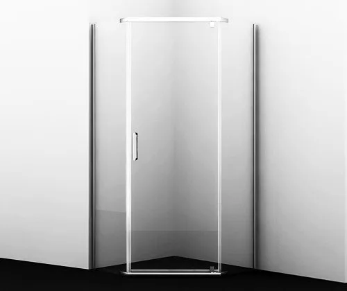 Душевой уголок Wasserkraft Leine 35P38 100x100 см, профиль серебристый, стекло прозрачное Sancos — официальный сайт