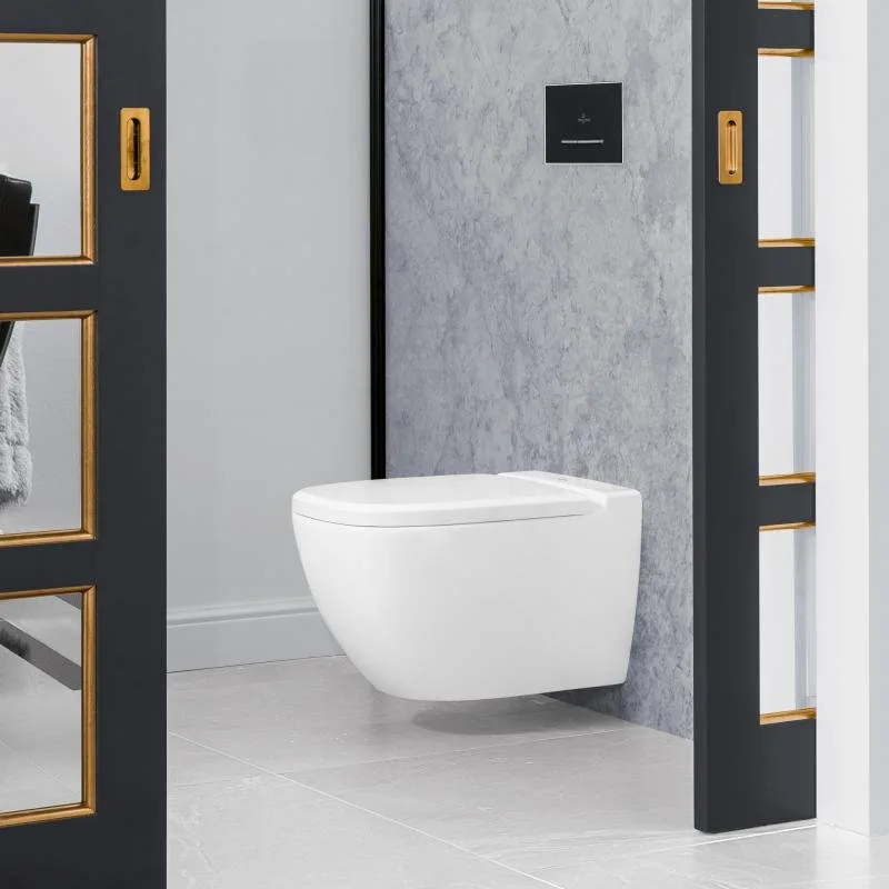 Чаша для унитаза подвесного Villeroy & Boch Antheus 4608R0RW stone white Sancos — официальный сайт