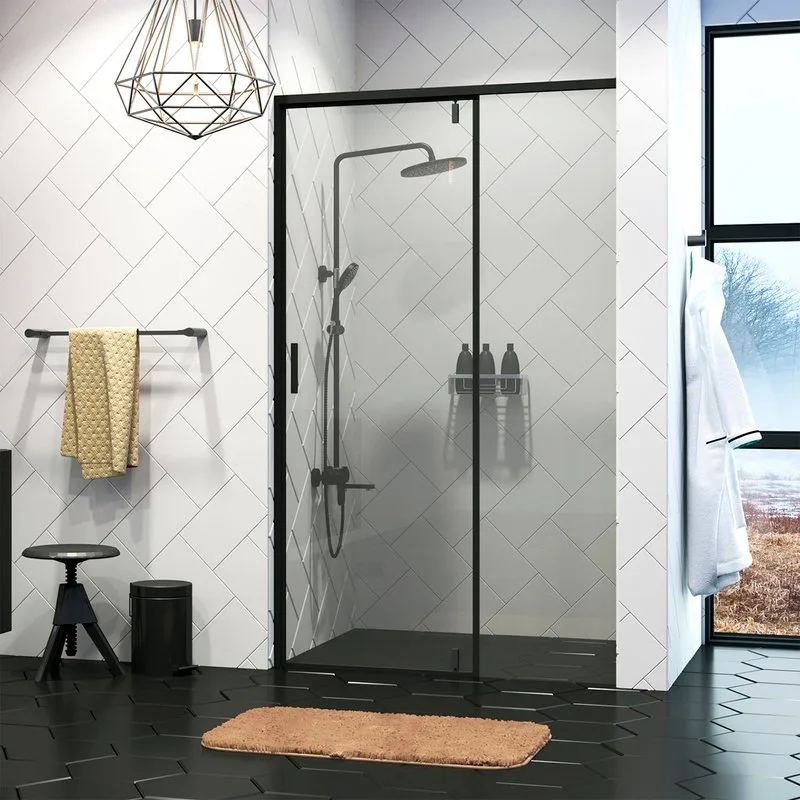 Душевая дверь в нишу Wasserkraft Elbe 74P12 Sancos — официальный сайт