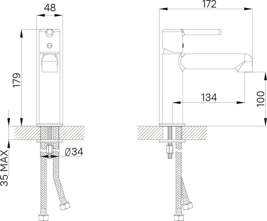 Смеситель для раковины IDDIS AIGGB00i01 черный глянцевый Sancos — официальный сайт