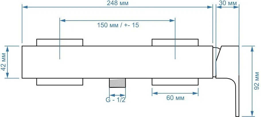 Смеситель для душа Paini Grazia 21CR511 хром Sancos — официальный сайт