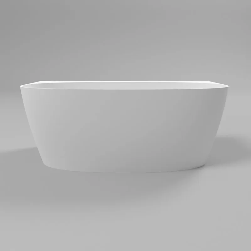 Ванна из искусственного камня WHITECROSS Pearl A 155x80 см, пристенная, матовая белая, овальная, с д Sancos — официальный сайт