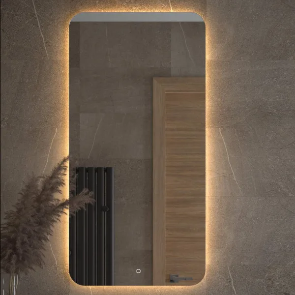 Зеркало Defesto Opti DF 2818S 60х120 с LED-подсветкой, 3000К, сенсорный выключатель