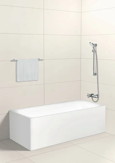 Термостатический смеситель Hansgrohe Ecostat 1001 CL ВМ 13201000, + Душевой гарнитур Hansgrohe Crome Sancos — официальный сайт