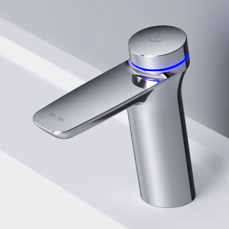 Термостатический смеситель AM.PM Inspire V2.0 F50A82400 TouchReel электронный с донным клапаном Sancos — официальный сайт