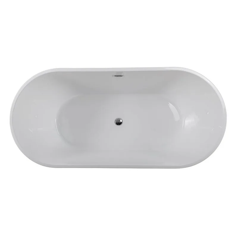Акриловая ванна Art&Max AM-520-1700-790 170x80 см, отдельностоящая, белая, овальная Sancos — официальный сайт