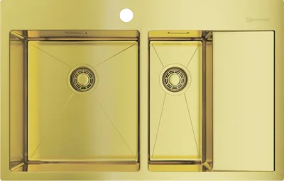 Мойка кухонная Omoikiri Akisame 78-2 LG-L светлое золото Sancos — официальный сайт