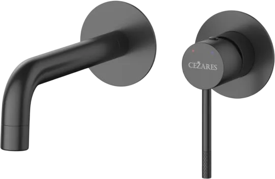 Смеситель для раковины Cezares Relax RELAX-BLI2-1 С ВНУТРЕННЕЙ ЧАСТЬЮ, матовый черный Sancos — официальный сайт