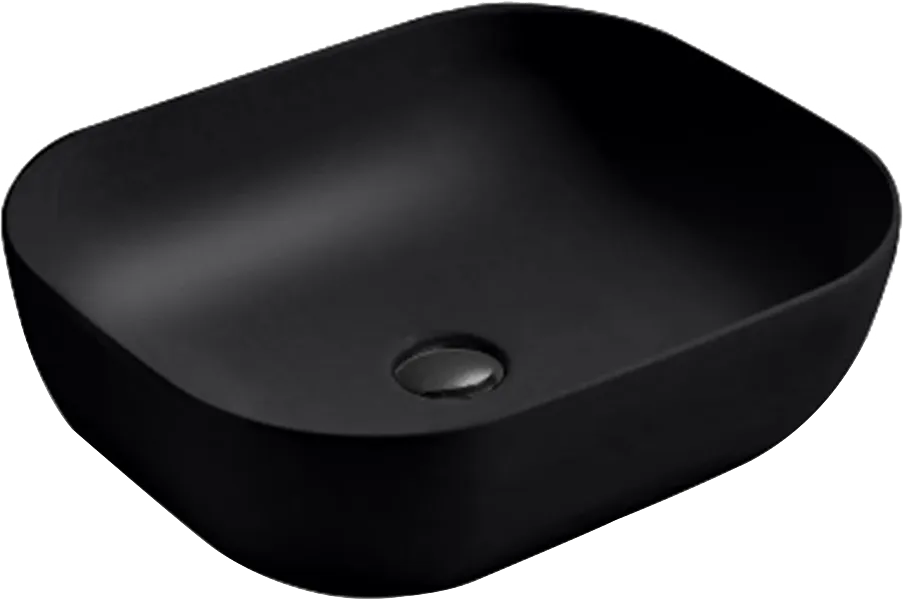 Накладная раковина Vincea VBS-101MB 50 матовая черная Sancos — официальный сайт
