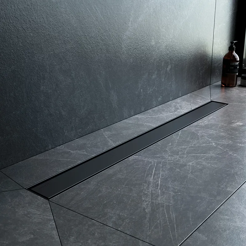 Душевой трап (лоток) AM.PM MasterFlow Tile 80 см, черный матовый Sancos — официальный сайт