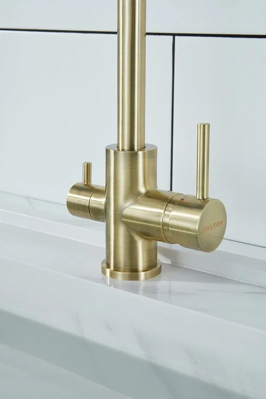 Смеситель для кухни Paulmark Essen Es213211-BR бронза Sancos — официальный сайт